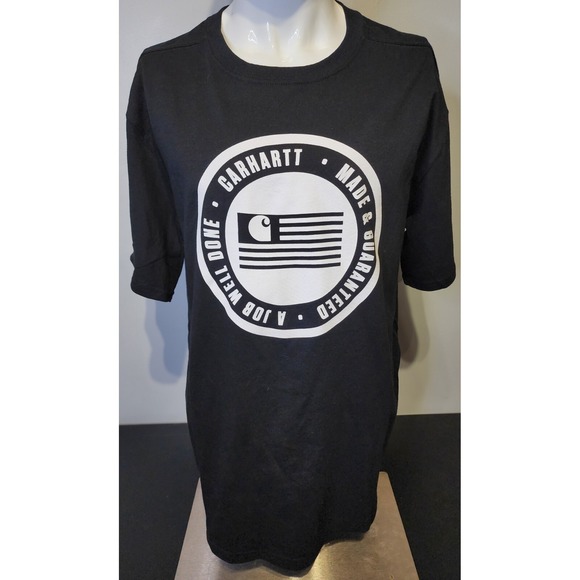 Carhartt Other - Carhartt Relaxed-Fit Short-Sleeve Tee Mens XL Flag Graphic Made In USA NWT Black